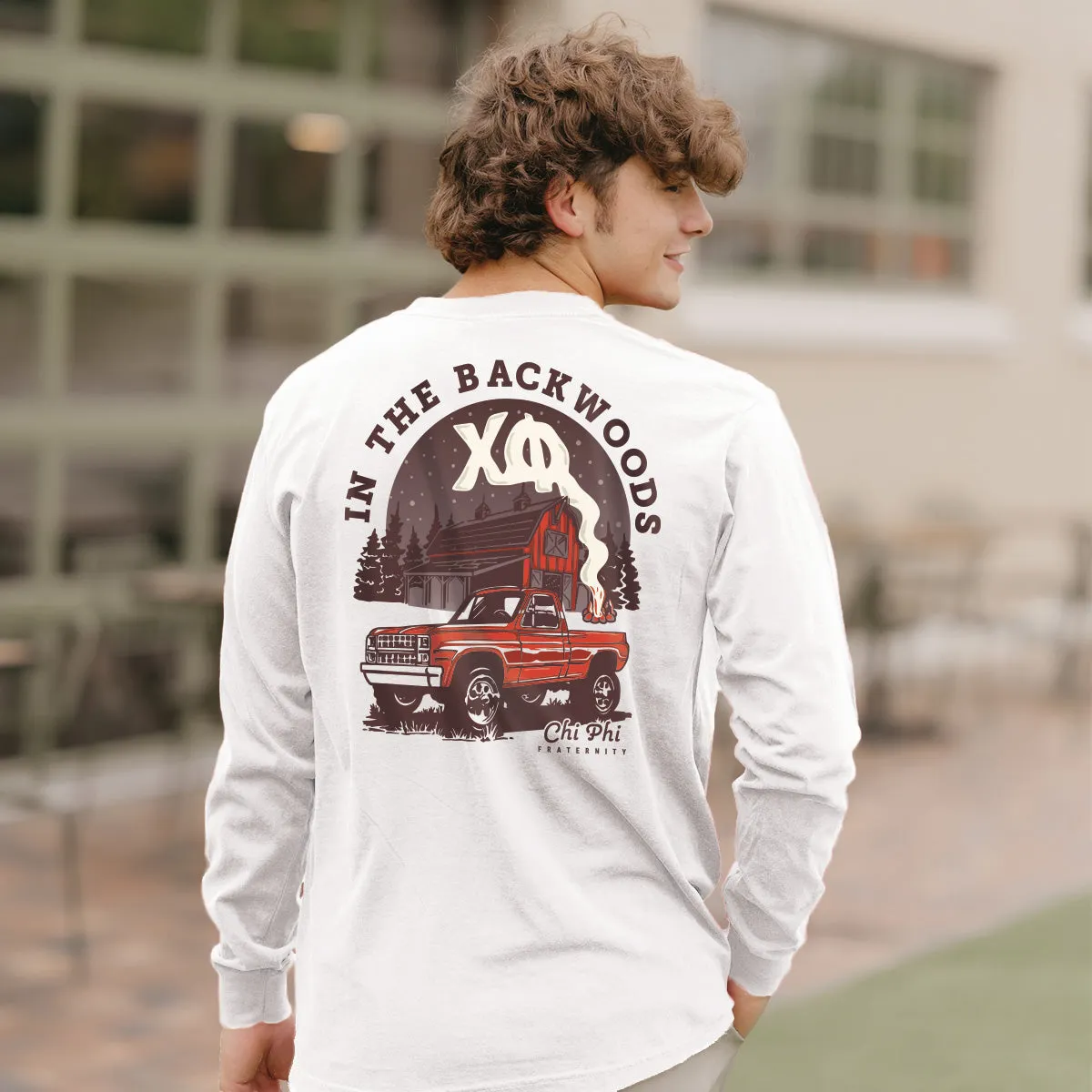 Chi Phi Comfort Colors Country Roads Long Sleeve Tee