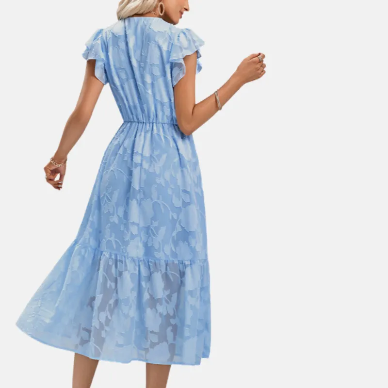 Floral Blue Dress